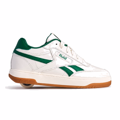 Fluid Heelies — White / Green